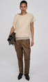 Rabens Saloner Raina cotton fusion pleat pants cub